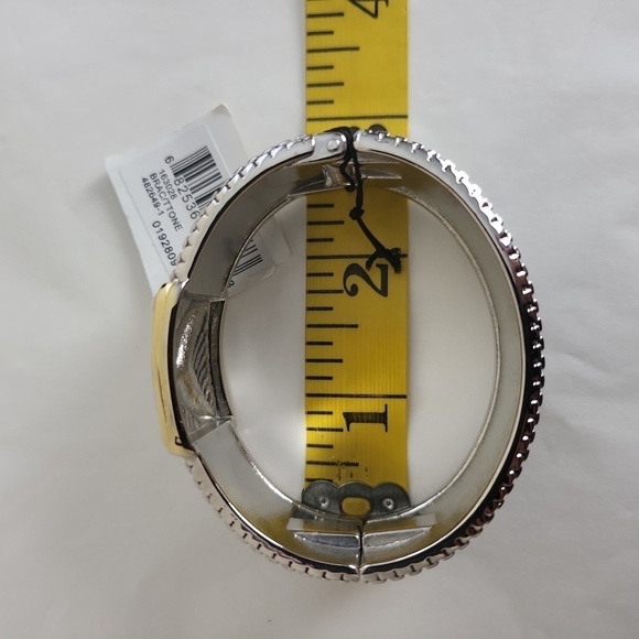 Bijoux Terner Two-Tone Stainless Steel Cuff Bracelet NWT - Picture 8 of 9